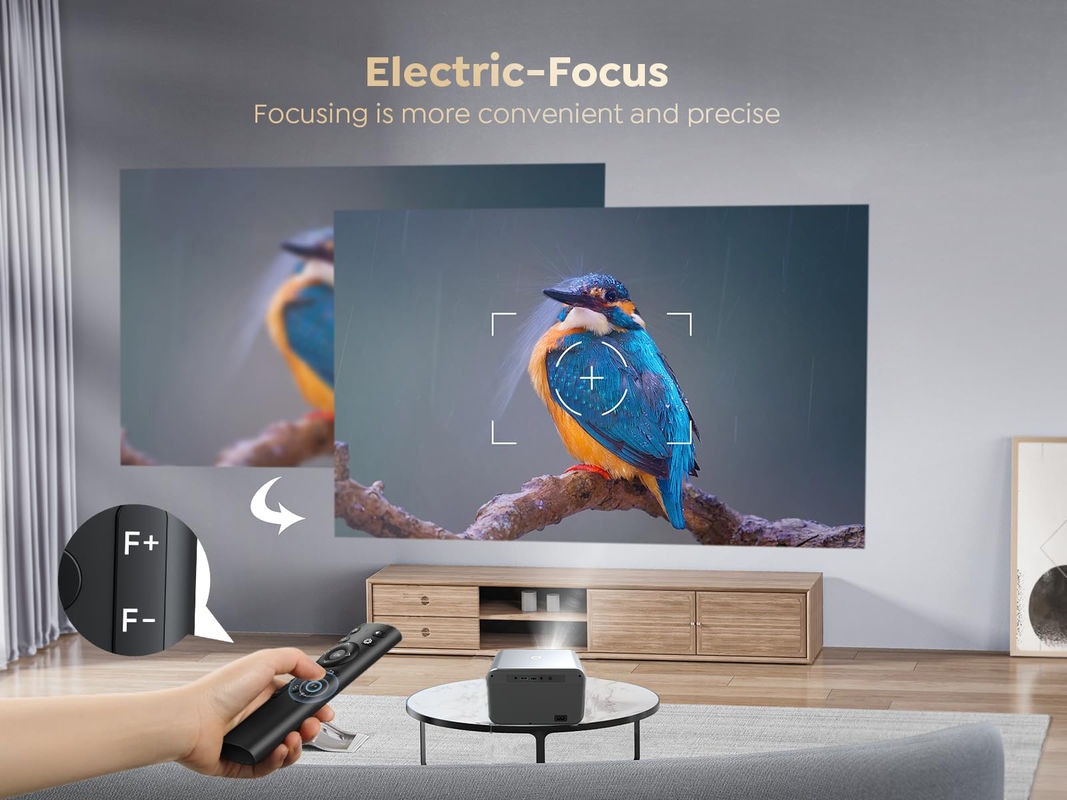 Android 9.0 Νέο προϊόν Ηλεκτρική εστίαση LED+LCD HDMI προβολέας 200 λουμέν
