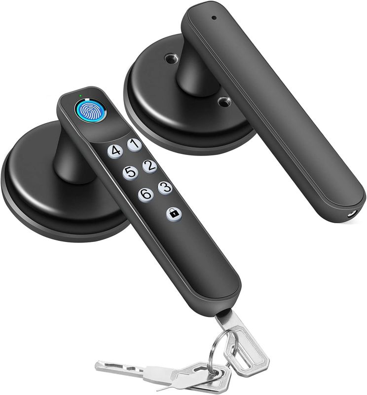 Foxgard T01 έξυπνη κλειδαριά πόρτας ️ keyless entry, κράμα ψευδαργύρου, δακτυλικά αποτυπώματα & app control, για την ασφάλεια στο σπίτι και το γραφείο