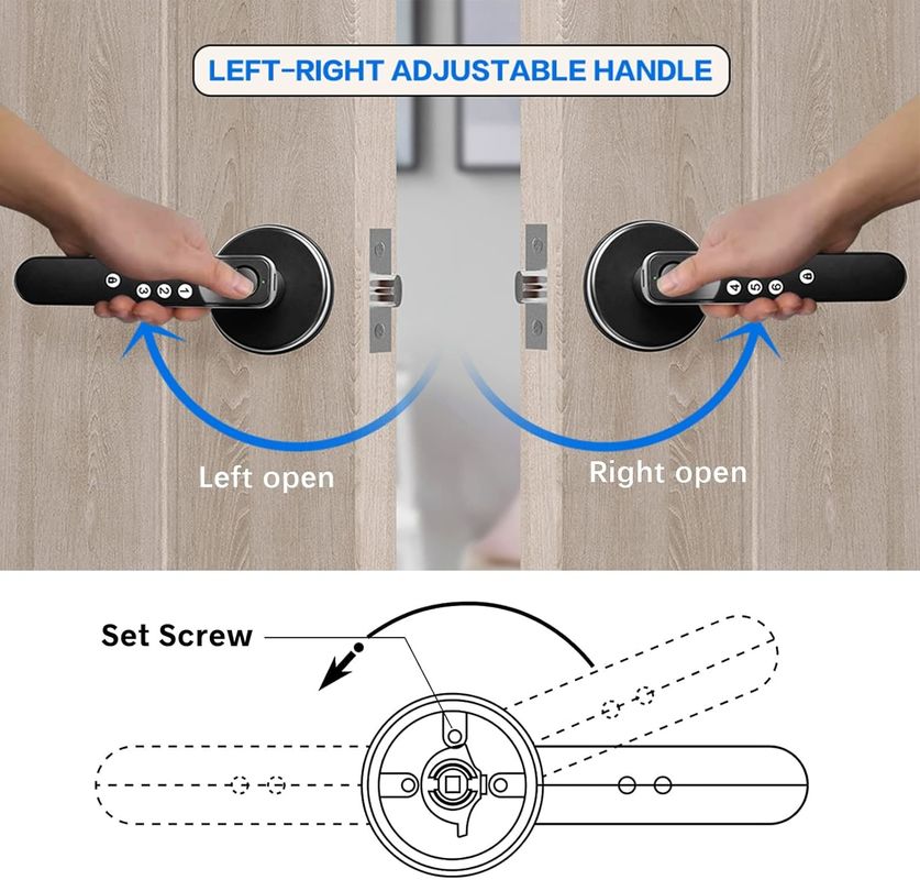 Foxgard T01 έξυπνη κλειδαριά πόρτας ️ keyless entry, κράμα ψευδαργύρου, δακτυλικά αποτυπώματα & app control, για την ασφάλεια στο σπίτι και το γραφείο